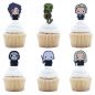 Preview: Cupcake Topper Harry Potter Dunkle Künste Cupcakes 6St.