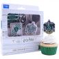 Preview: Slytherin Cupcake Topper Harry Potter Muffin Deko