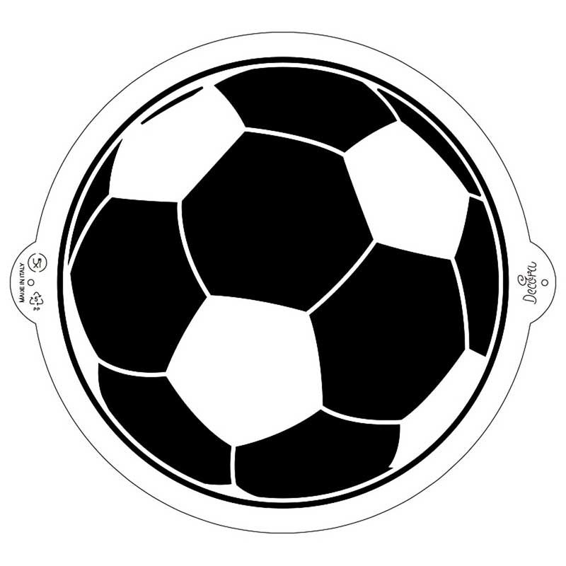 Fußball Schablone Stencil 25 cm Decora