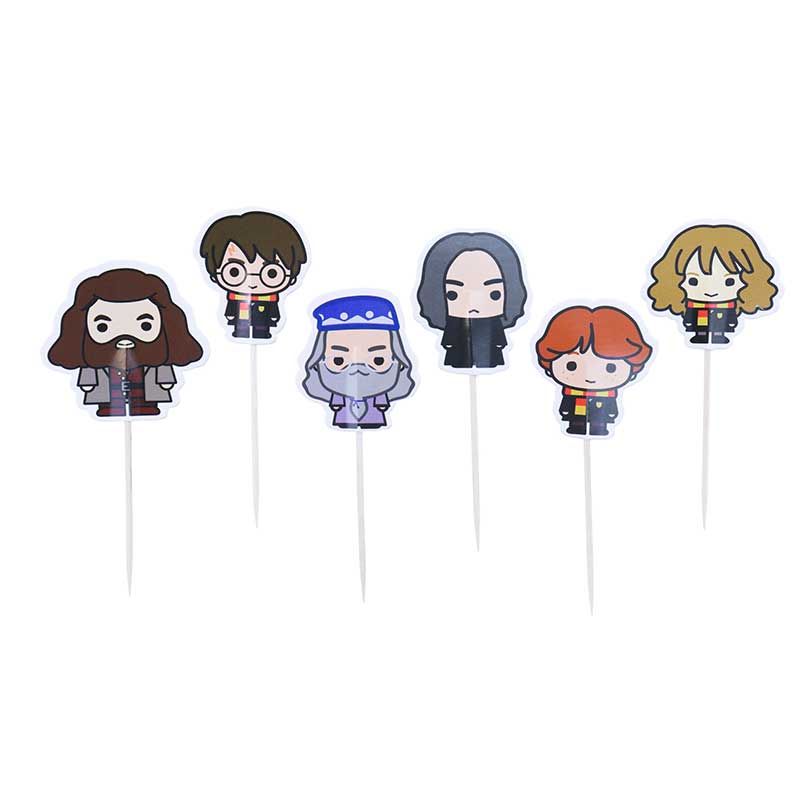 Cupcake Topper Harry Potter Hermiona Ron Cupcakes 6St.