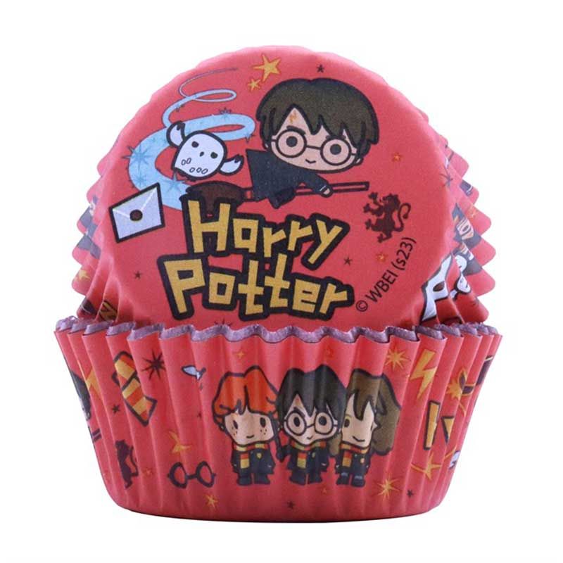 Cupcake Förmchen Harry Potter Motiv Zeichnung rot
