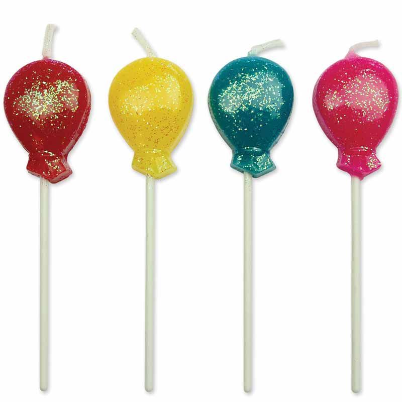 Kerzen glitzernden Ballons 8er-Set 3 cm