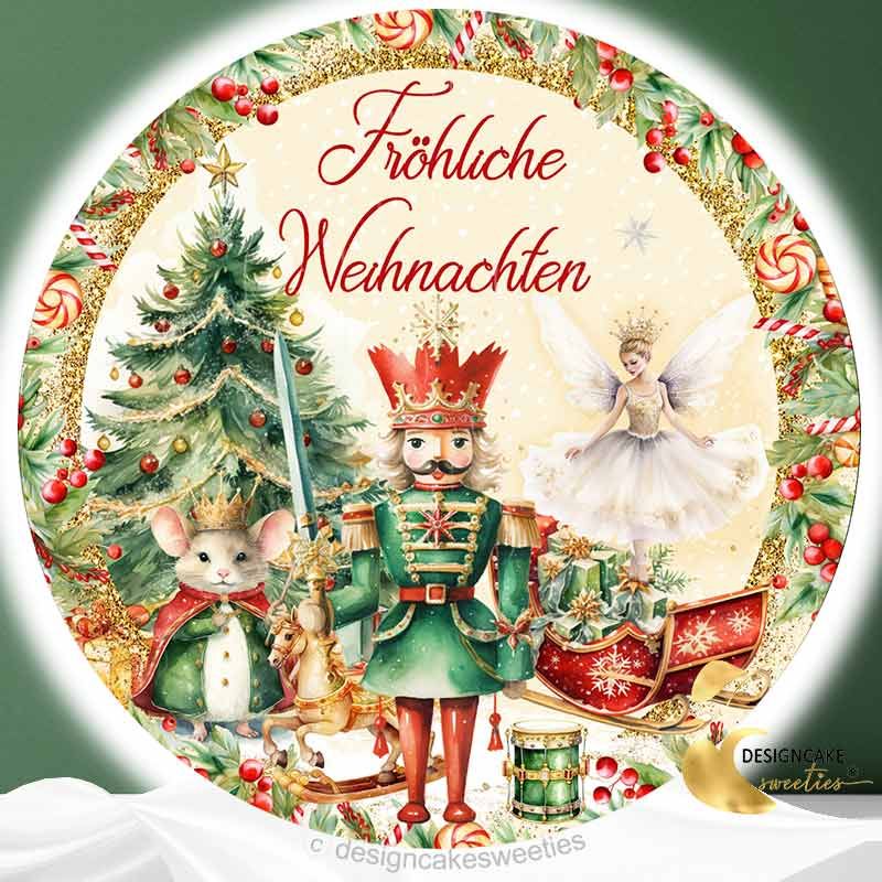 Tortenaufleger Weihnachten Nussknacker Kuchen Dekoration essbar