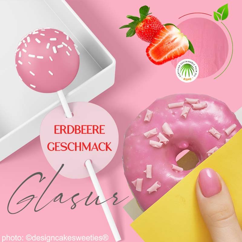 Glasur Erdbeere Cake-Pop 1,2 kg