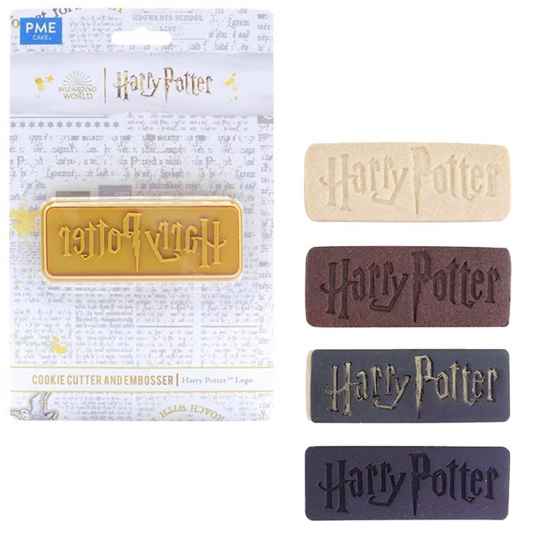 Harry Potter Ausstecher Logo Schriftzug Präge
