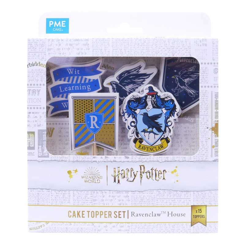 Muffin Topper Harry Potter Kraftpappe blau Haus