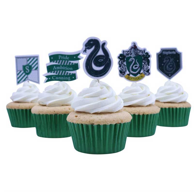 Cupcake Topper Harry Potter Slytherin Cupcakes