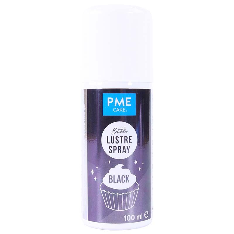 Lustre Spray Schwarz essbar Glänzend 100 ml